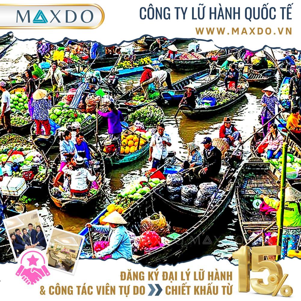 chợ nổi Cái Bè